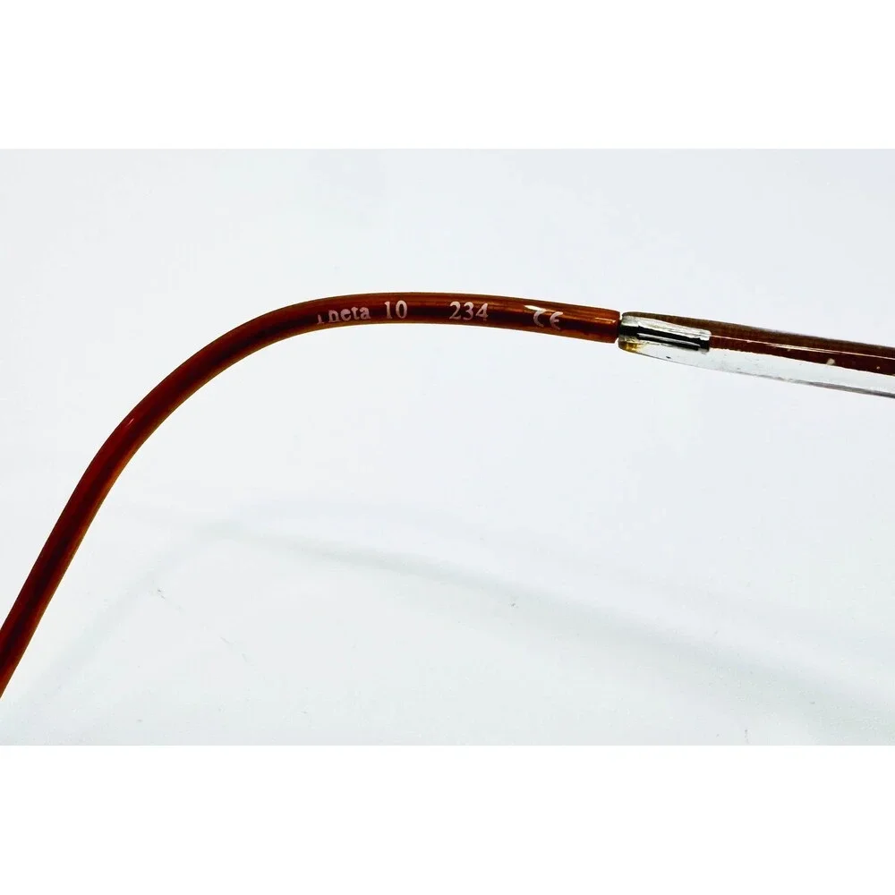 Gloria Vanderbilt Eyeglasses Silver Brown Meta 10 234 Oval Frames 49-18-135